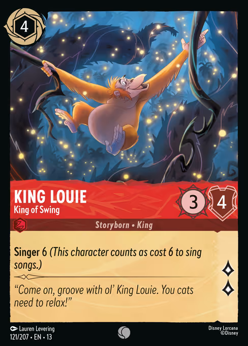 King Louie - Attack of the Vine! Lorcana spoiler