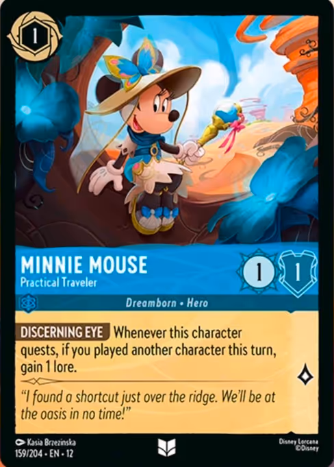 Minnie Mouse - Wilds Unknown Lorcana spoiler
