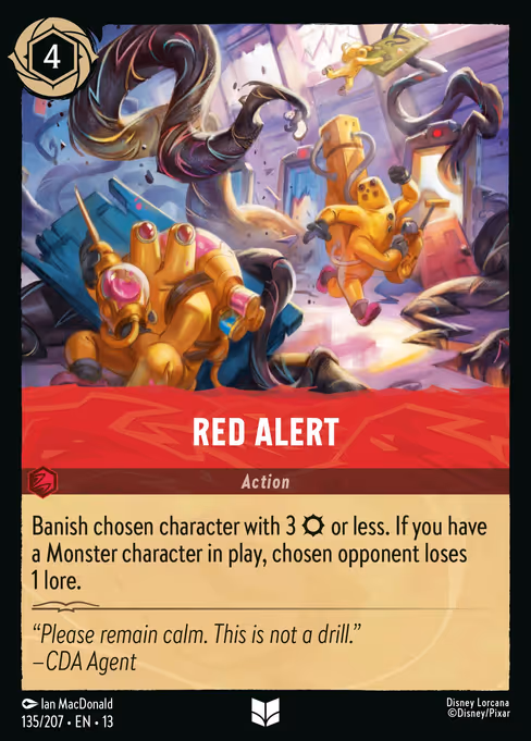 Red Alert - Attack of the Vine! Lorcana spoiler