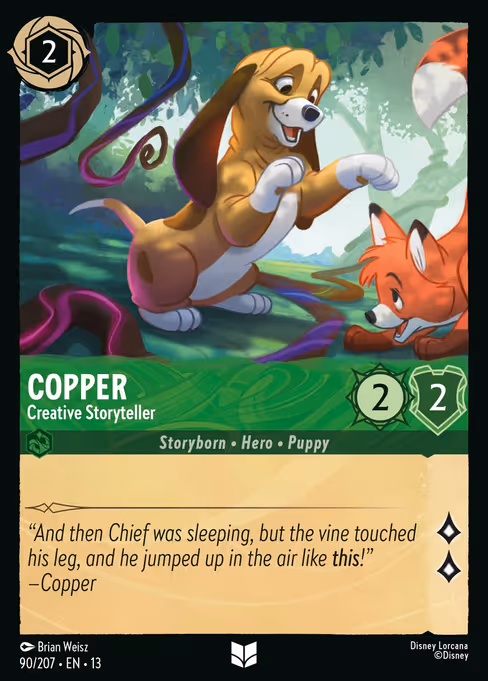 Copper - Attack of the Vine! Lorcana spoiler