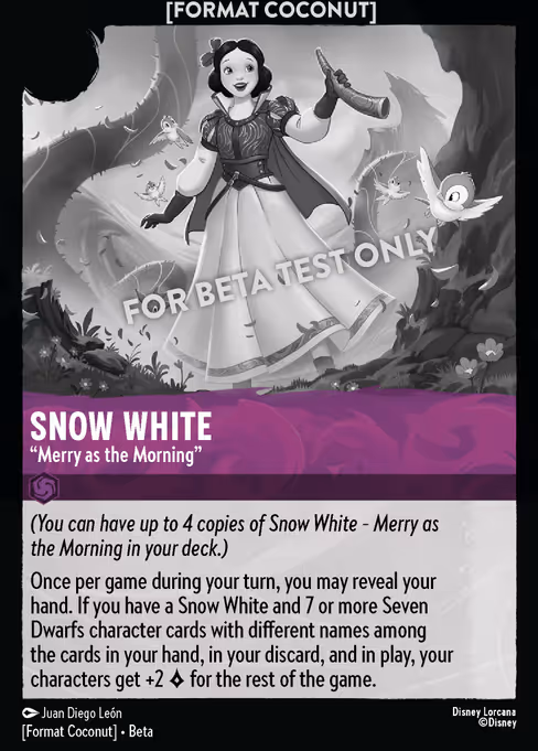 Snow White - Format Coconut Lorcana spoiler