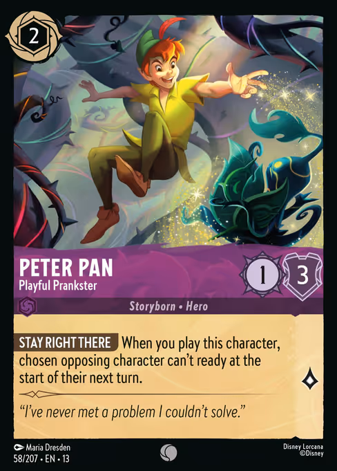 Peter Pan - Attack of the Vine! Lorcana spoiler