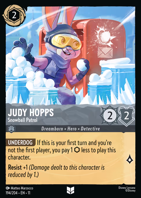 Judy Hopps - Winterspell Lorcana spoiler