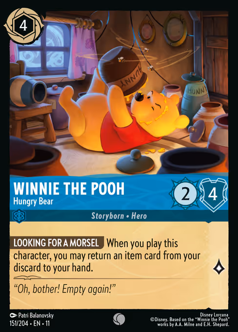 Winnie the Pooh - Winterspell Lorcana spoiler
