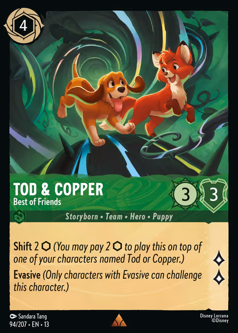 Tod & Copper - Attack of the Vine! Lorcana spoiler