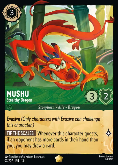 Mushu - Attack of the Vine! Lorcana spoiler