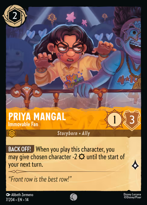 Priya Mangal - Hyperia City Lorcana spoiler