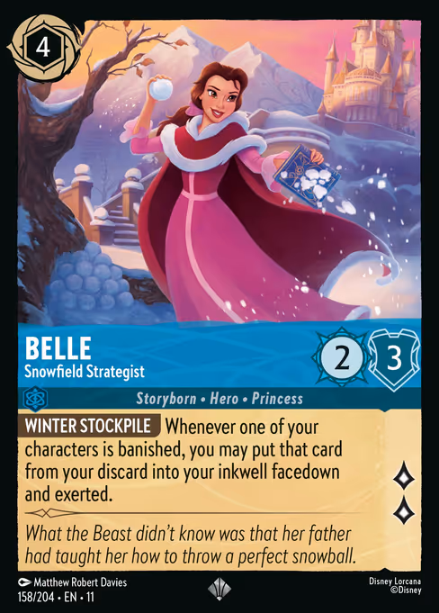 Belle - Winterspell Lorcana spoiler
