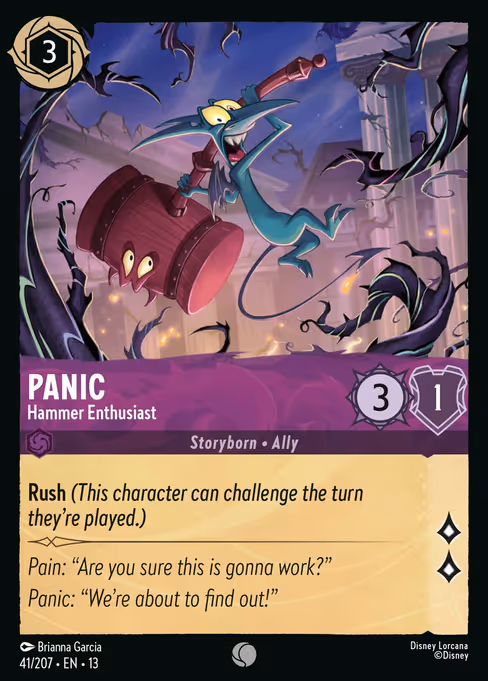 Panic - Attack of the Vine! Lorcana spoiler