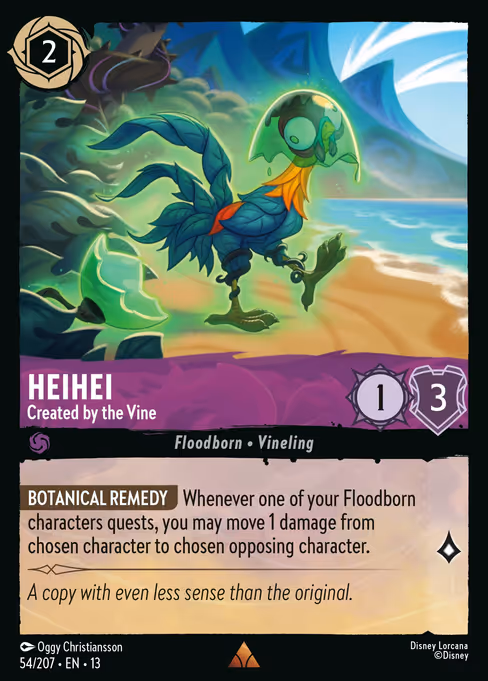 Heihei - Attack of the Vine! Lorcana spoiler