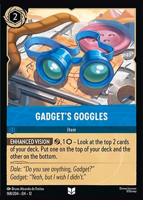 Gadget's Goggles - Wilds Unknown Lorcana spoiler