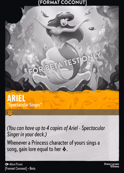 Ariel - Format Coconut Lorcana spoiler