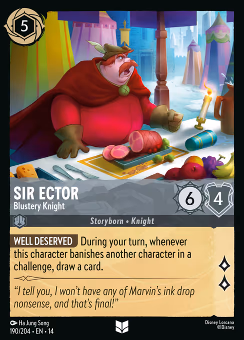 Sir Ector - Hyperia City Lorcana spoiler