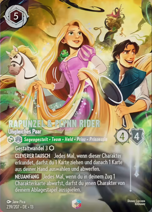 Rapunzel & Flynn Rider - Attack of the Vine! Lorcana spoiler