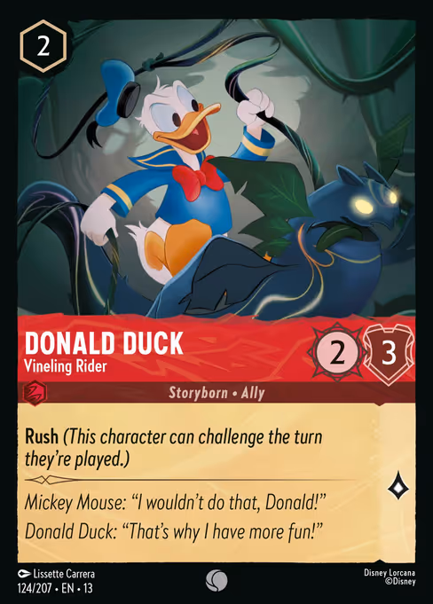 Donald Duck - Attack of the Vine! Lorcana spoiler