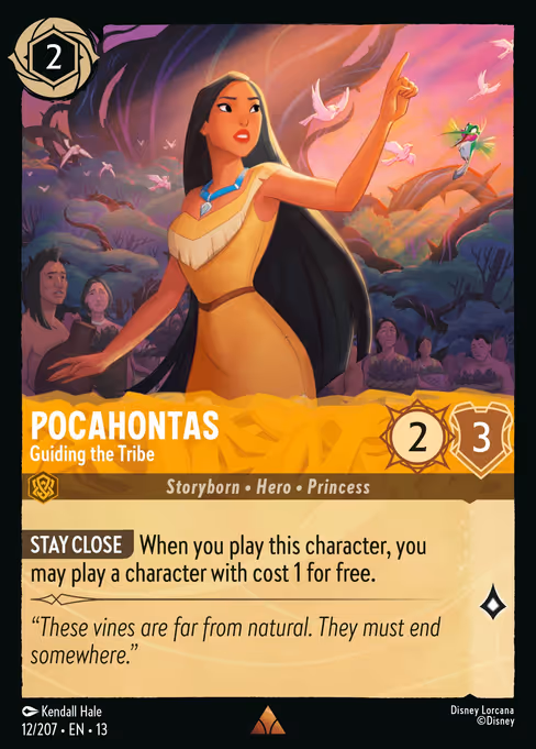 Pocahontas - Attack of the Vine! Lorcana spoiler