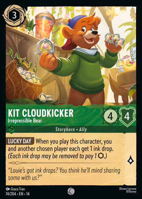 Kit Cloudkicker - Hyperia City Lorcana spoiler