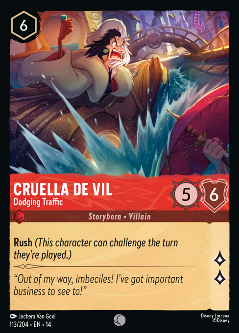 Cruella De Vil - Hyperia City Lorcana spoiler