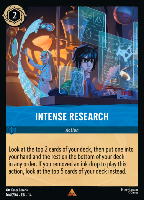 Intense Research - Hyperia City Lorcana spoiler