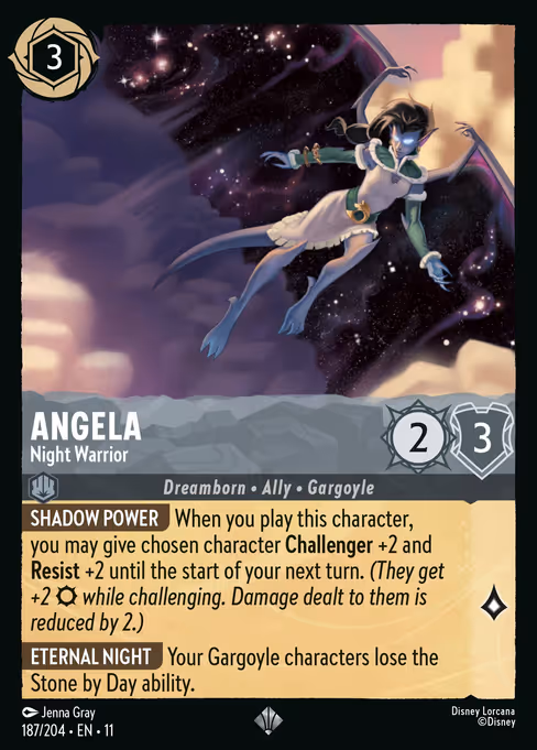 Angela - Winterspell Lorcana spoiler
