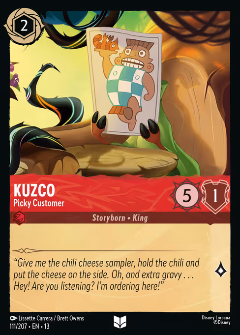 Kuzco - Attack of the Vine! Lorcana spoiler