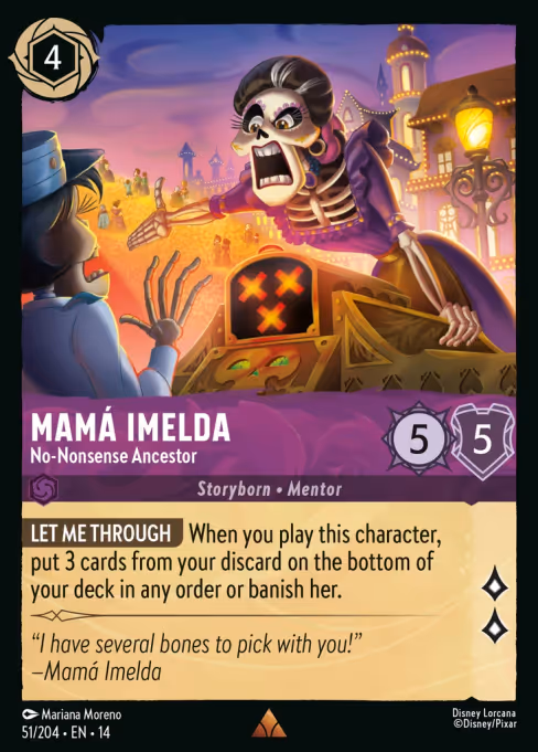 Mama Imelda - Hyperia City Lorcana spoiler