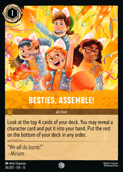Besties, Assemble! - Attack of the Vine! Lorcana spoiler