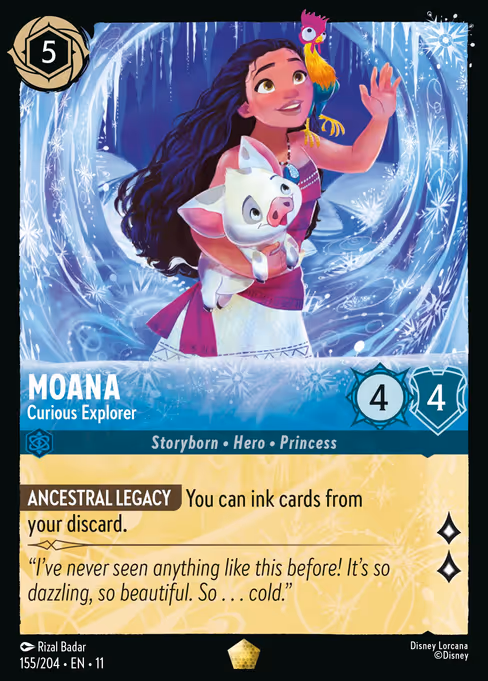 Moana - Winterspell Lorcana spoiler