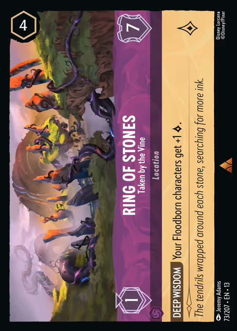 Ring of Stones - Attack of the Vine! Lorcana spoiler