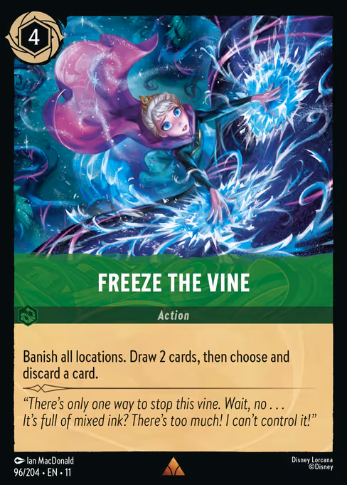 Freeze the Vine - Winterspell Lorcana spoiler