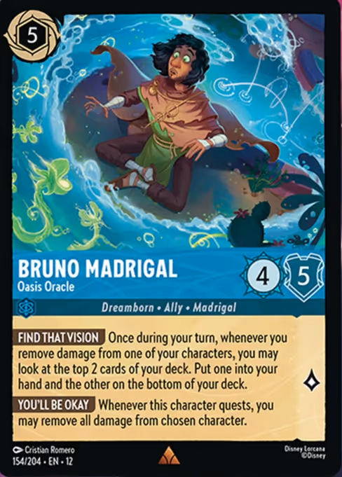 Bruno Madrigal - Wilds Unknown Lorcana spoiler
