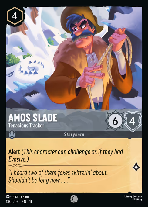 Amos Slade - Winterspell Lorcana spoiler