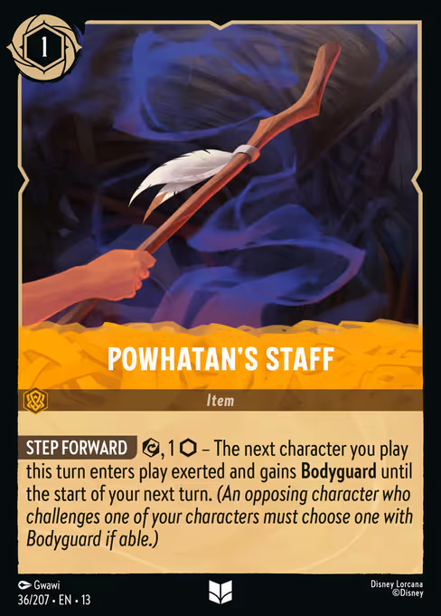 Powhatan's Staff - Attack of the Vine! Lorcana spoiler