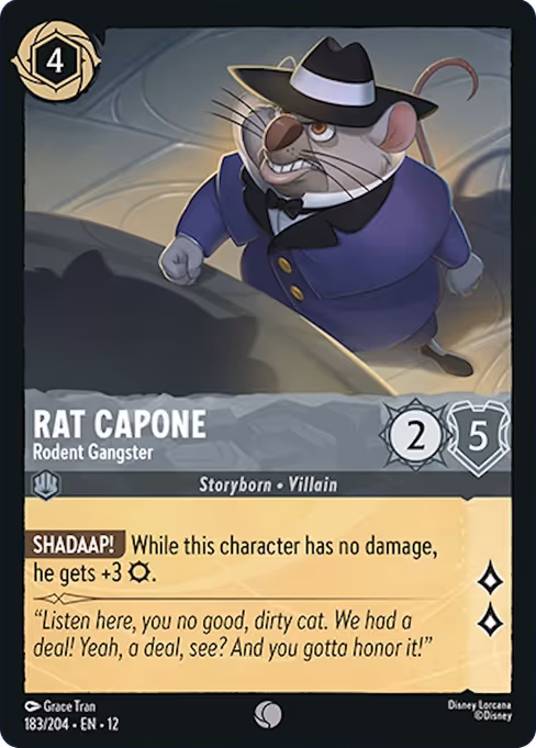 Rat Capone - Wilds Unknown Lorcana spoiler
