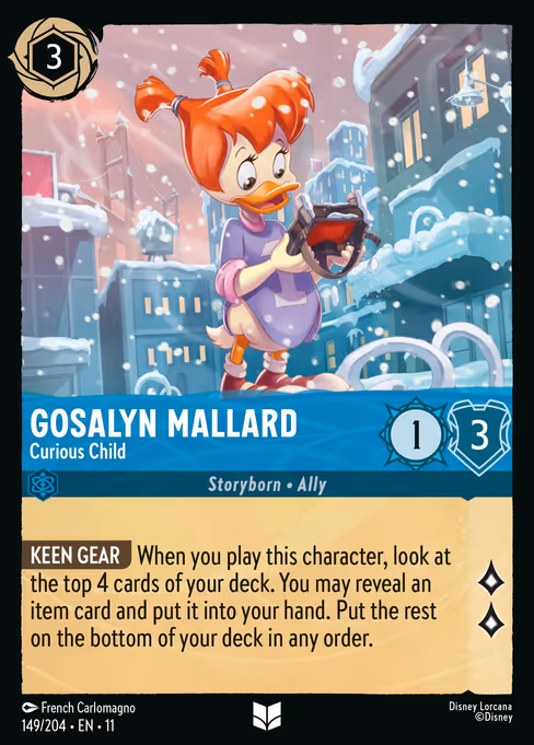 Gosalyn Mallard - Winterspell Lorcana spoiler