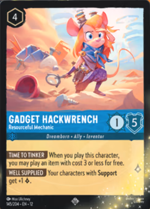Gadget Hackwrench - Wilds Unknown Lorcana spoiler