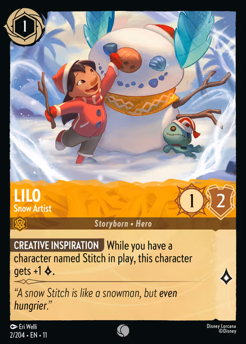 Lilo - Winterspell Lorcana spoiler