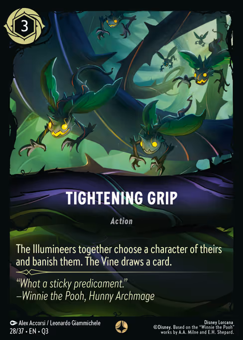 Tightening Grip - Hunny Rescue – Illumineer's Quest Lorcana spoiler