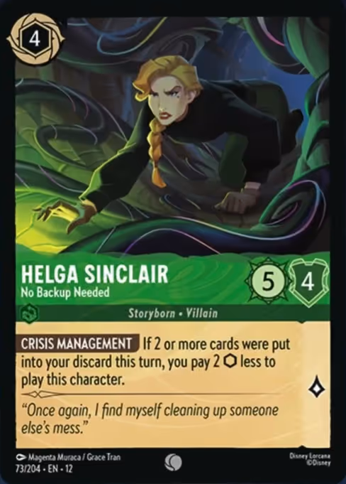 Helga Sinclair - Wilds Unknown Lorcana spoiler