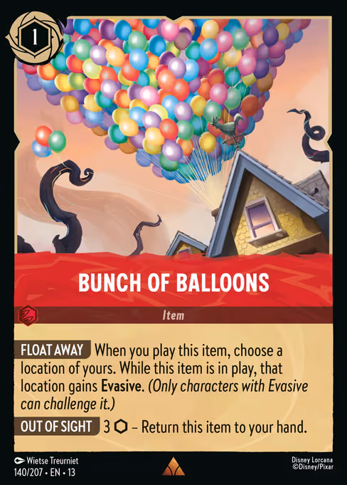 Bunch Of Balloons - Attack of the Vine! Lorcana spoiler