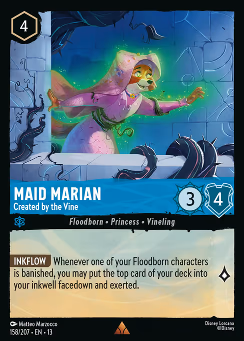 Maid Marian - Attack of the Vine! Lorcana spoiler