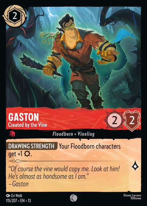 Gaston - Attack of the Vine! Lorcana spoiler