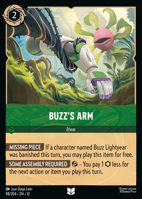 Buzz's Arm - Wilds Unknown Lorcana spoiler