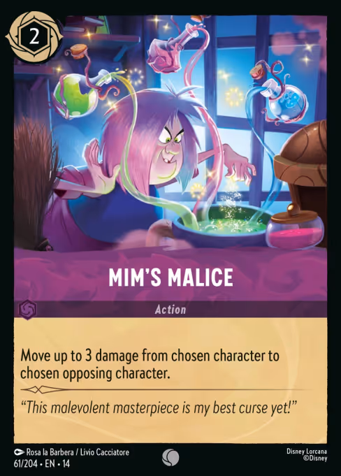 Mim's Malice - Hyperia City Lorcana spoiler