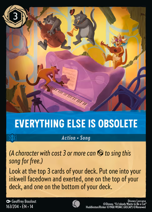 Everything Else Is Obsolete - Hyperia City Lorcana spoiler