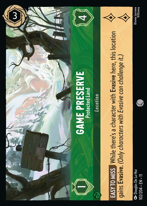 Game Preserve - Winterspell Lorcana spoiler
