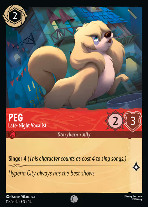 Peg - Hyperia City Lorcana spoiler