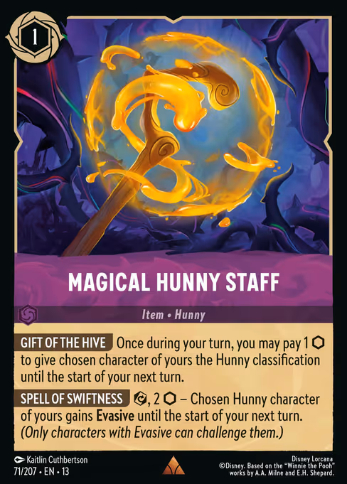Magical Hunny Staff - Attack of the Vine! Lorcana spoiler