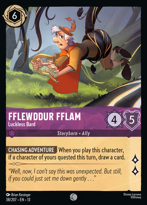 Flewddur Fflam - Attack of the Vine! Lorcana spoiler