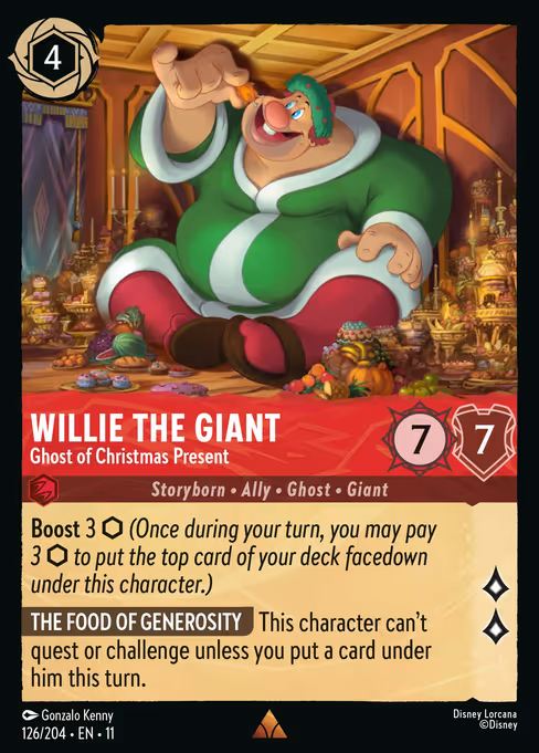 Willie the Giant - Winterspell Lorcana spoiler